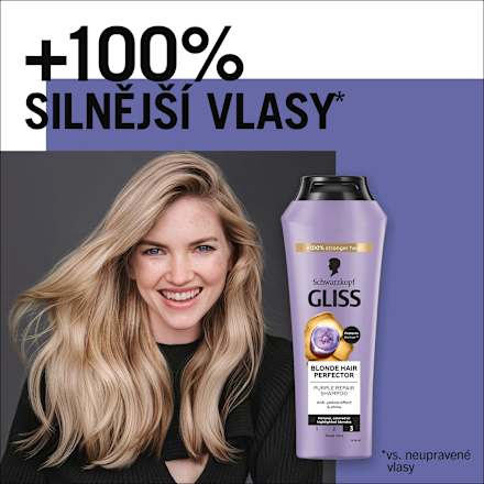 šampon na vlasy Blonde Perfector Schwarzkopf GLISS