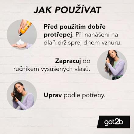 tužidlo na vlasy Twisted Curly got2b