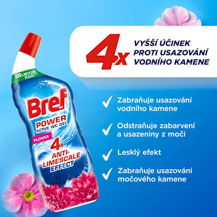 WC gel Power Aktiv Flower Bref
