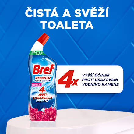 WC gel Power Aktiv Flower Bref