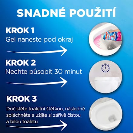 WC gel Power Aktiv Flower Bref
