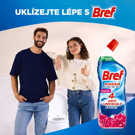 WC gel Power Aktiv Flower Bref