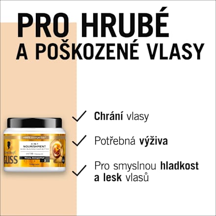 maska na vlasy 4 v 1 Nourishment Schwarzkopf GLISS