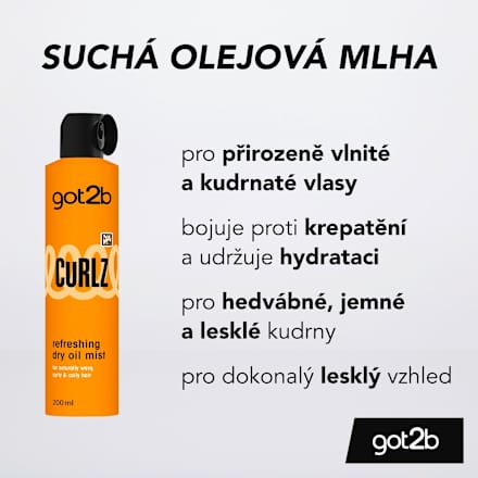 osvěžující suchá olejová mlha Curlz got2b