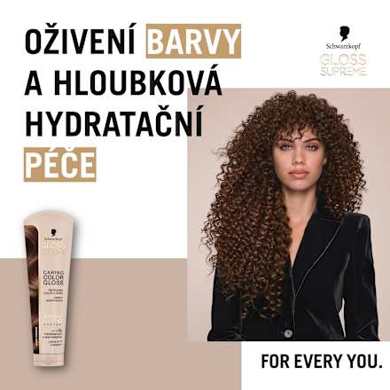 pečující barva na vlasy Gloss Supreme, světle hnědá Schwarzkopf GLOSS SUPREME