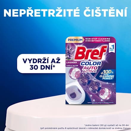 WC blok COLOR AUTO ACTIVE Levandule Bref