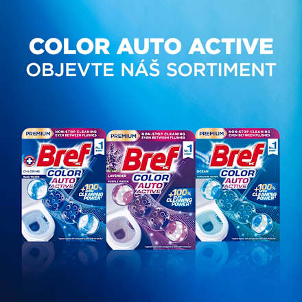 WC blok COLOR AUTO ACTIVE Levandule Bref