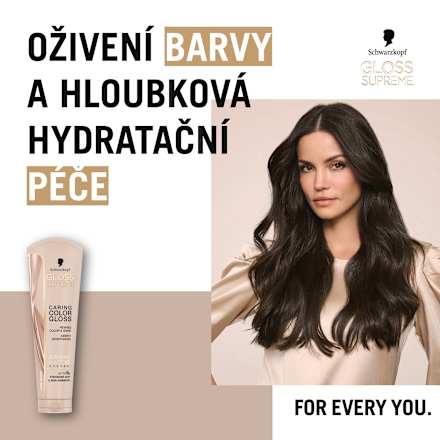 pečující barva na vlasy, Color Gloss, přirozený lesk Schwarzkopf GLOSS SUPREME