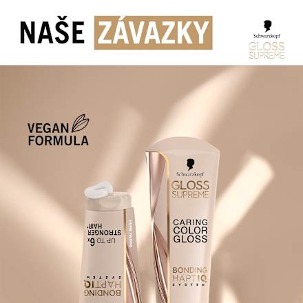 pečující barva na vlasy, Color Gloss, přirozený lesk Schwarzkopf GLOSS SUPREME