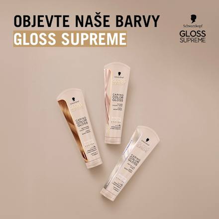 pečující barva na vlasy, Color Gloss, přirozený lesk Schwarzkopf GLOSS SUPREME