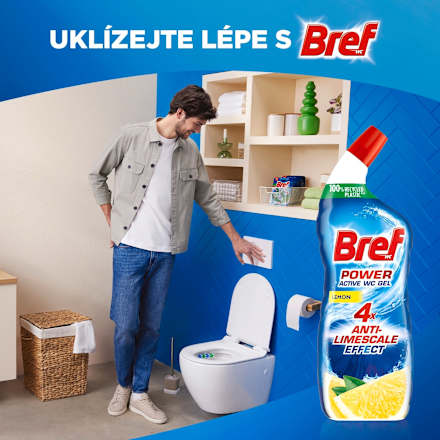WC gel Power Aktiv Lemon Bref