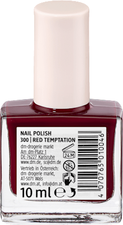 Nagellack Color & Care 300 Red Temptation alverde NATURKOSMETIK
