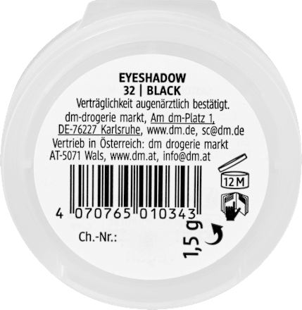Lidschatten Mono Matte 32 Black alverde NATURKOSMETIK