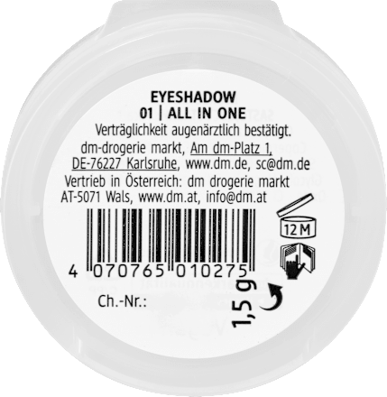 Očné tiene Mono Matte 01 All In One alverde NATURKOSMETIK