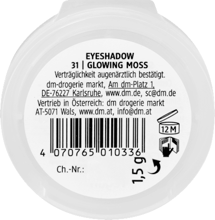 Lidschatten Mono Pearly 31 Glowing Moss alverde NATURKOSMETIK