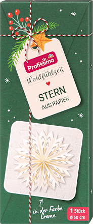 Stern aus Papier, Bordeaux/Creme (50 cm) Profissimo