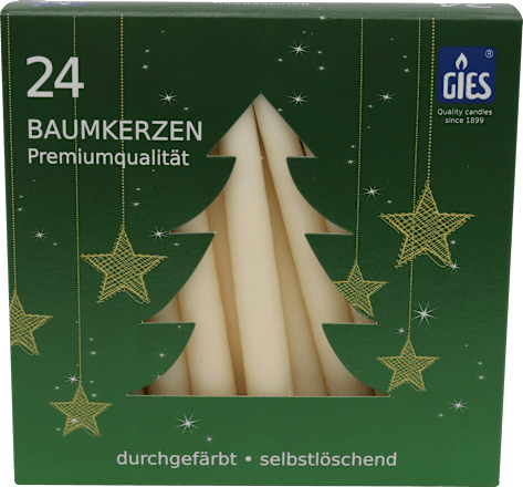 Baumkerzen selbstlöschend, champagner (Verteilung 60/40) Dekorieren & Einrichten