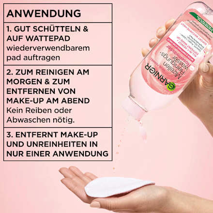 Mizellenwasser Rosenwasser All in 1 Garnier Skin Active