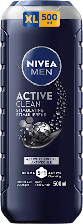 Душ гел Active Clean 5в1 NIVEA MEN