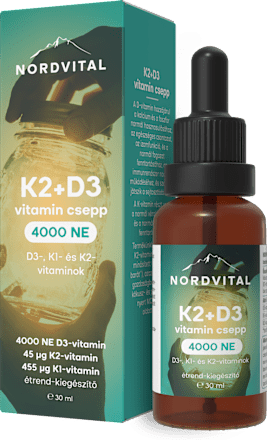 K2+D3 vitamin csepp NORDVITAL