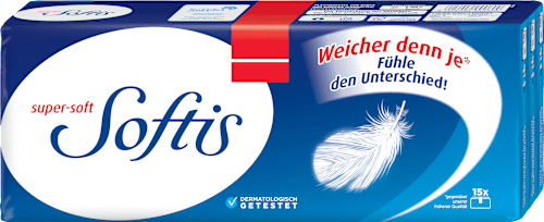 Taschentücher Super-Soft 4-lagig Softis