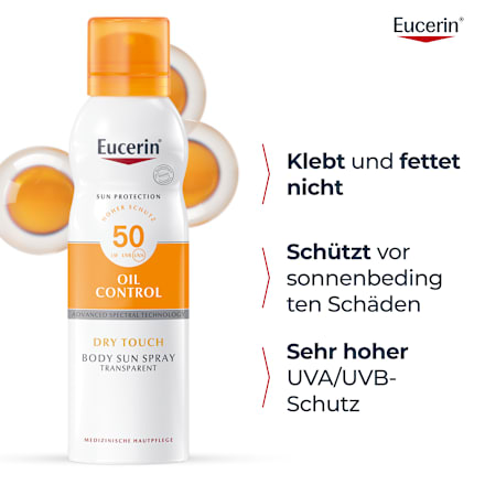 Eucerin Sun Protection Oil Control Dry Touch Body Sun Spray LSF 50 Eucerin