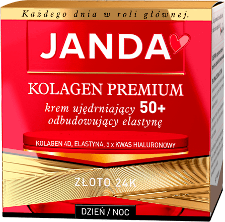 Liftingujący krem na dzień i noc 50+ Kolagen Premium JANDA