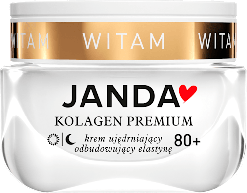 Naprawczy krem na dzień dobry i dobranoc 80+ Kolagen Premium JANDA