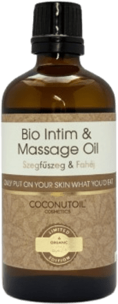 Bio intim- és masszázsolaj, szegfűszeg és fahéj Coconutoil Cosmetics