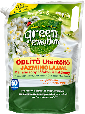 Öblítő jázminolajjal utántöltő tasakban Green emotion
