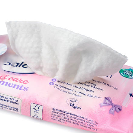čisticí pleťové ubrousky 5v1 self care moments Balea