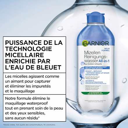 Mizellenwasser empfindliche Haut und Augen All in 1 Garnier Skin Active