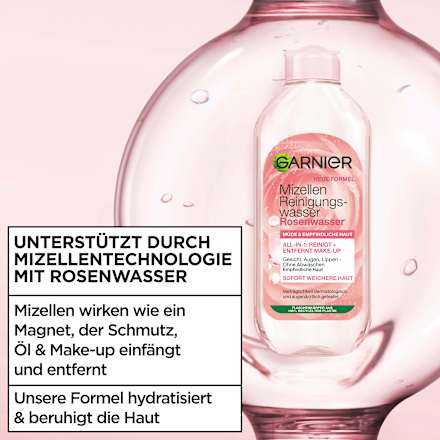 Mizellenwasser Rosenwasser All in 1 Garnier Skin Active