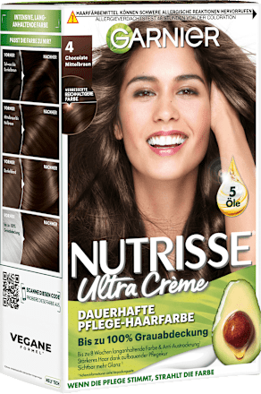Haarfarbe 4 Chocolate Mittelbraun GARNIER NUTRISSE