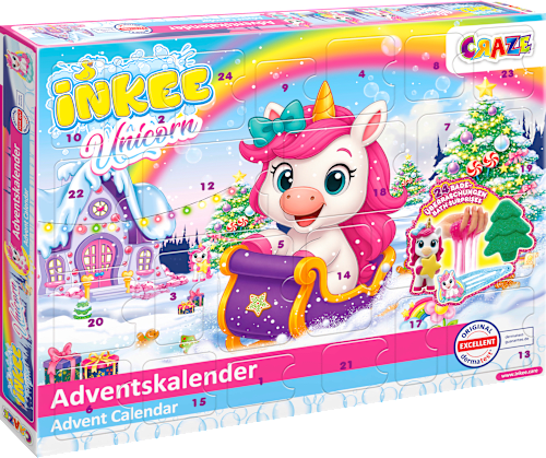 Adventkalender 2026 Kinder Badezusätze Unicorn CRAZE