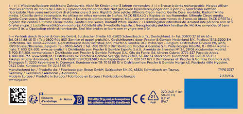Elektronische Zahnbürste Set uO Series 2 Night Black Oral-B