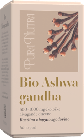 Prehransko dopolnilo Bio Ashwagandha PURA NUTRA
