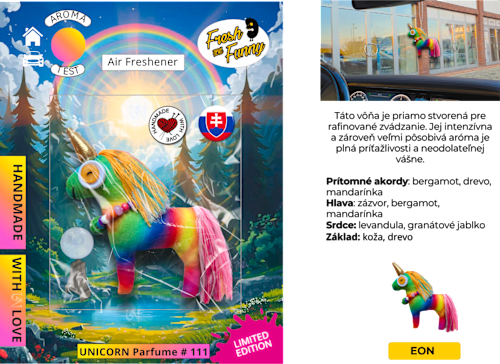 Osviežovač vzduchu Unicorn #111 Fresh and Funny
