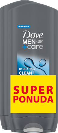 Gel za tuširanje Clean Comfort, 2 x 400 ml Dove MEN+CARE
