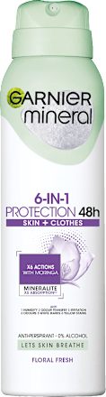 6-in-1 Protection dezodorans u spreju Floral Fresh GARNIER mineral
