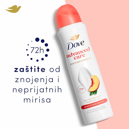 advanced CARE go fresh ženski dezodorans - antiperspirant u spreju Peach and White blossom Dove