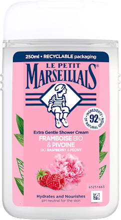 sprchový gel bio malina & pivoňka LE PETIT MARSEILLAIS