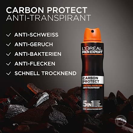 Antitranspirant Deospray Carbon Protect 5in1 L'ORÉAL PARiS MEN EXPERT