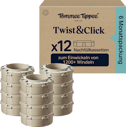 Nachfüllkassetten für Windeleimer Twist & Click und Sangenic Tec Tommee Tippee