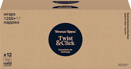 Nachfüllkassetten für Windeleimer Twist & Click und Sangenic Tec Tommee Tippee