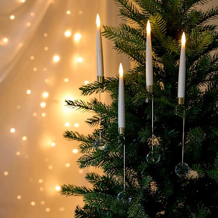 Dekorieren & Einrichten LED Kerzen mit Kristall indoor, warmweiß, 10 St dauerhaft günstig online kaufen