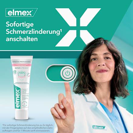 Zahnpasta Sensitive Professional Repair & Prevent, Reisegröße elmex