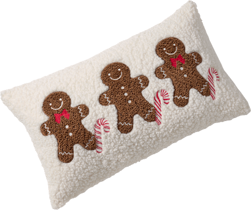 Kissen  Lebkuchenmännchen, creme Dekorieren & Einrichten