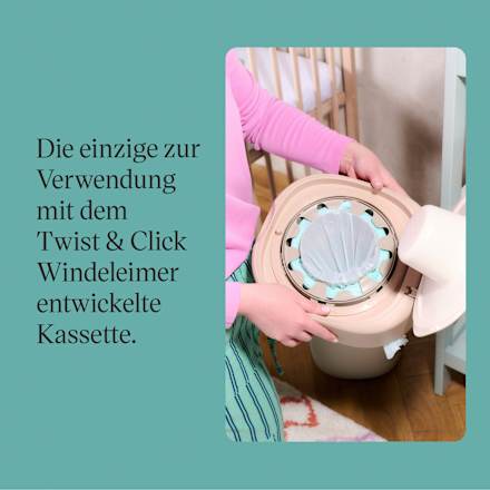 Nachfüllkassetten für Windeleimer Twist & Click und Sangenic Tec Tommee Tippee