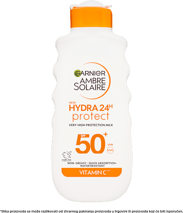 Hydra 24H Protect mlijeko za zaštitu od sunca, SPF 50+ GARNIER AMBRE SOLAIRE